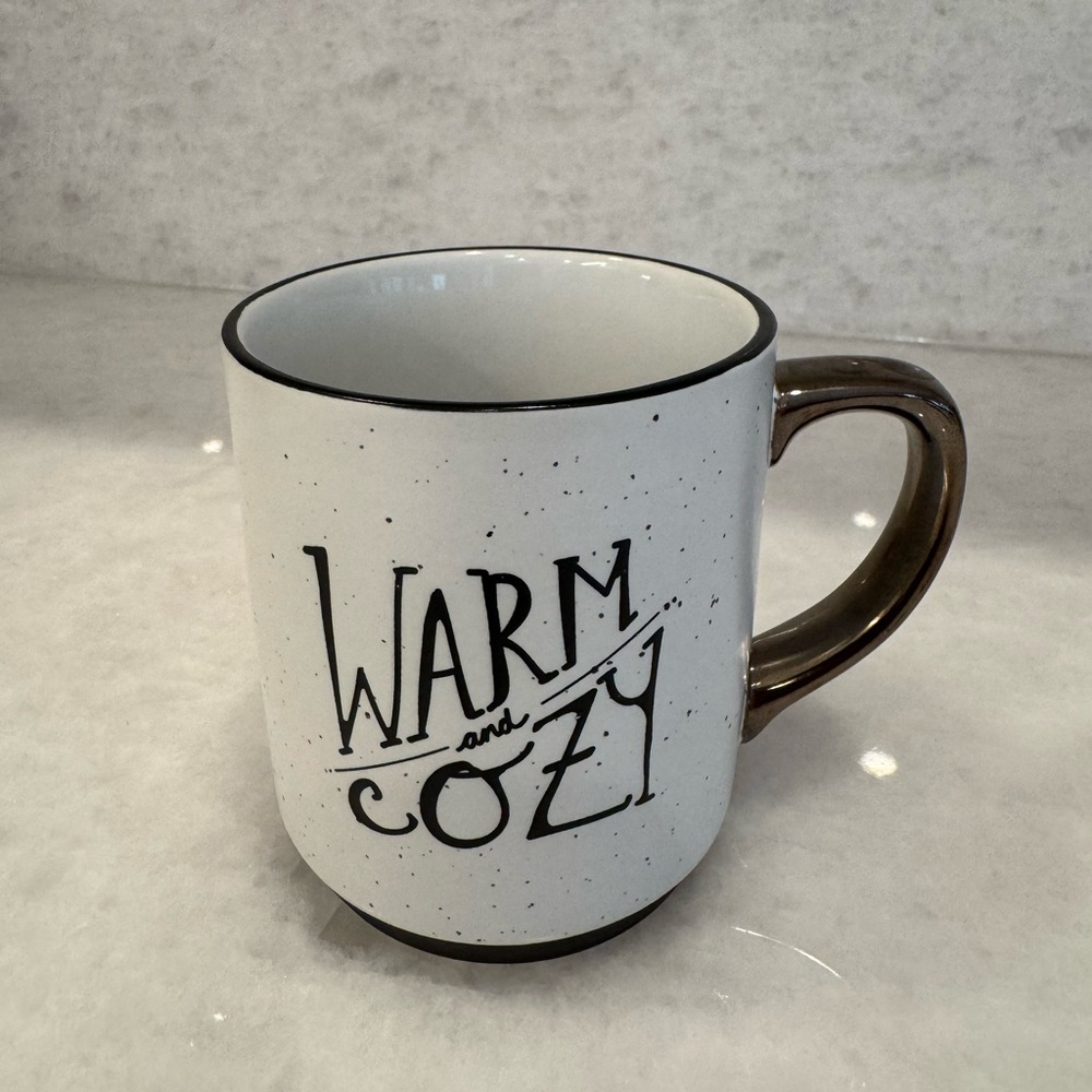 Threshold White and Black Speckled Minimalist Mug